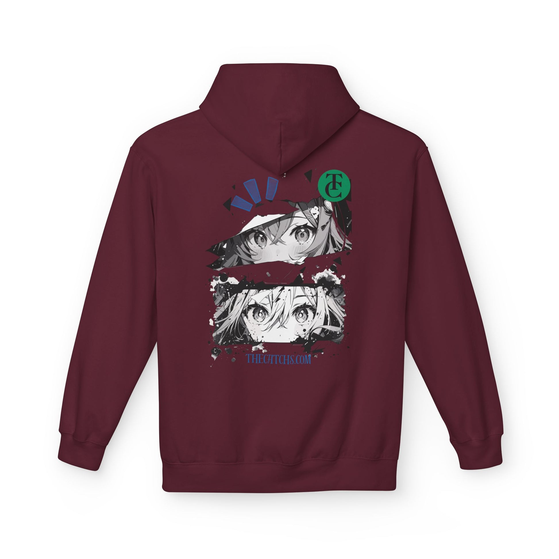 Midweight Fleece Hoodie with Eye-Catching Graphic Design - THE CATCH