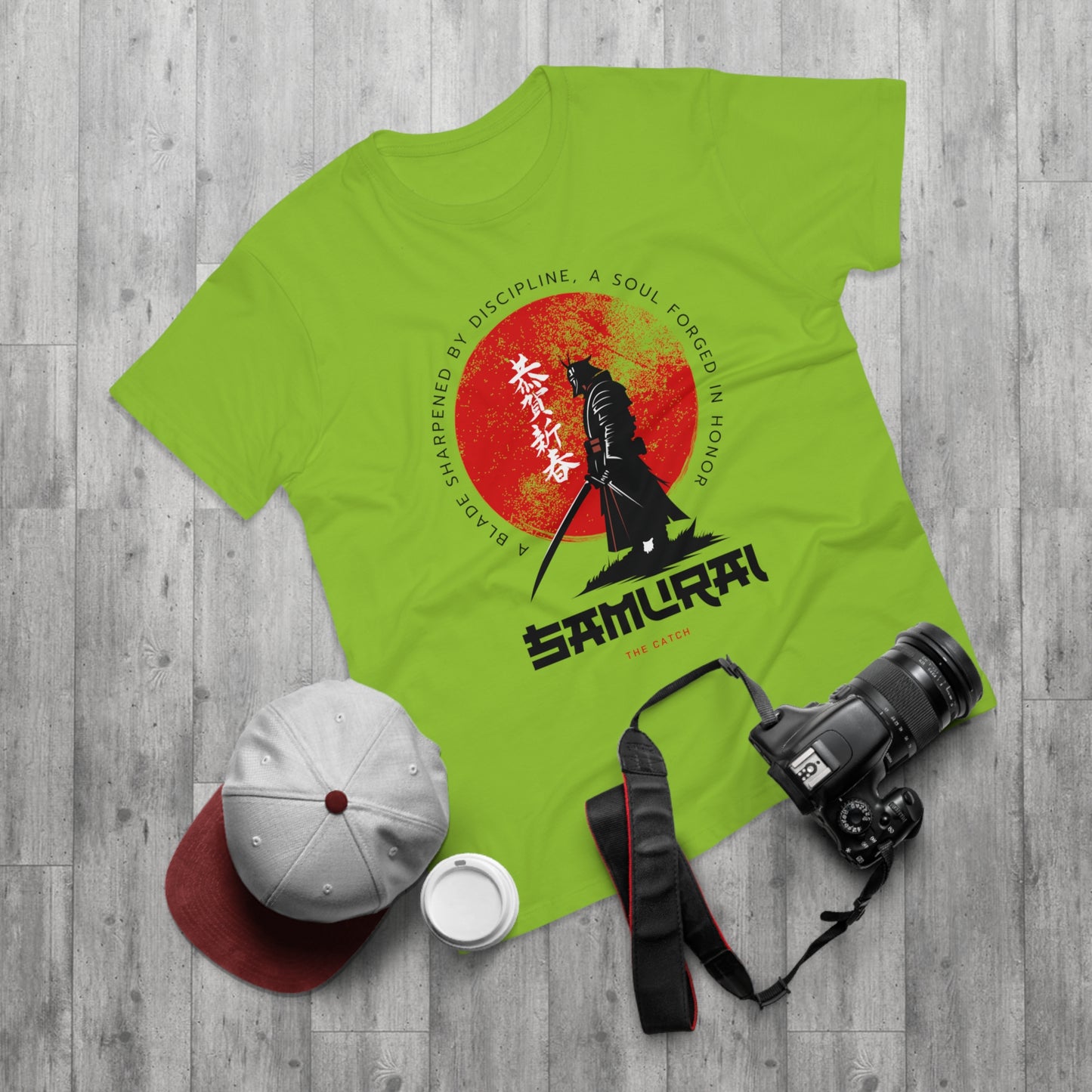 Samurai Discipline Men's T-Shirt - Bold Graphic Tee for Anime Lovers