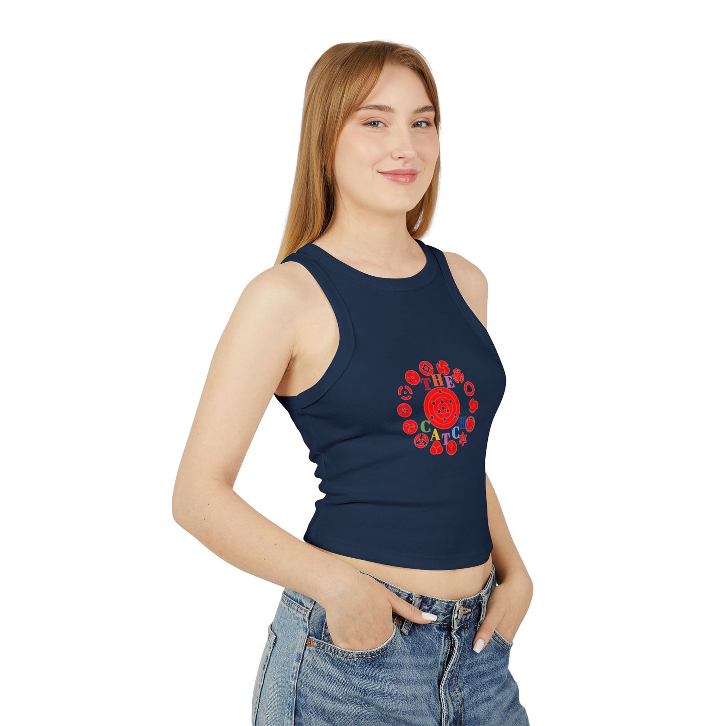 Women's Micro Rib Racer Tank Top - THE CATCH