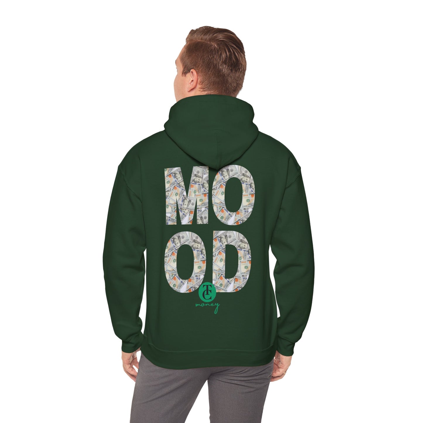 Trendy Hooded Sweatshirt - 'MOOD' Graphic, Comfortable Streetwear, Gift for Friends, Cozy Lounge Wear, Casual Outfit