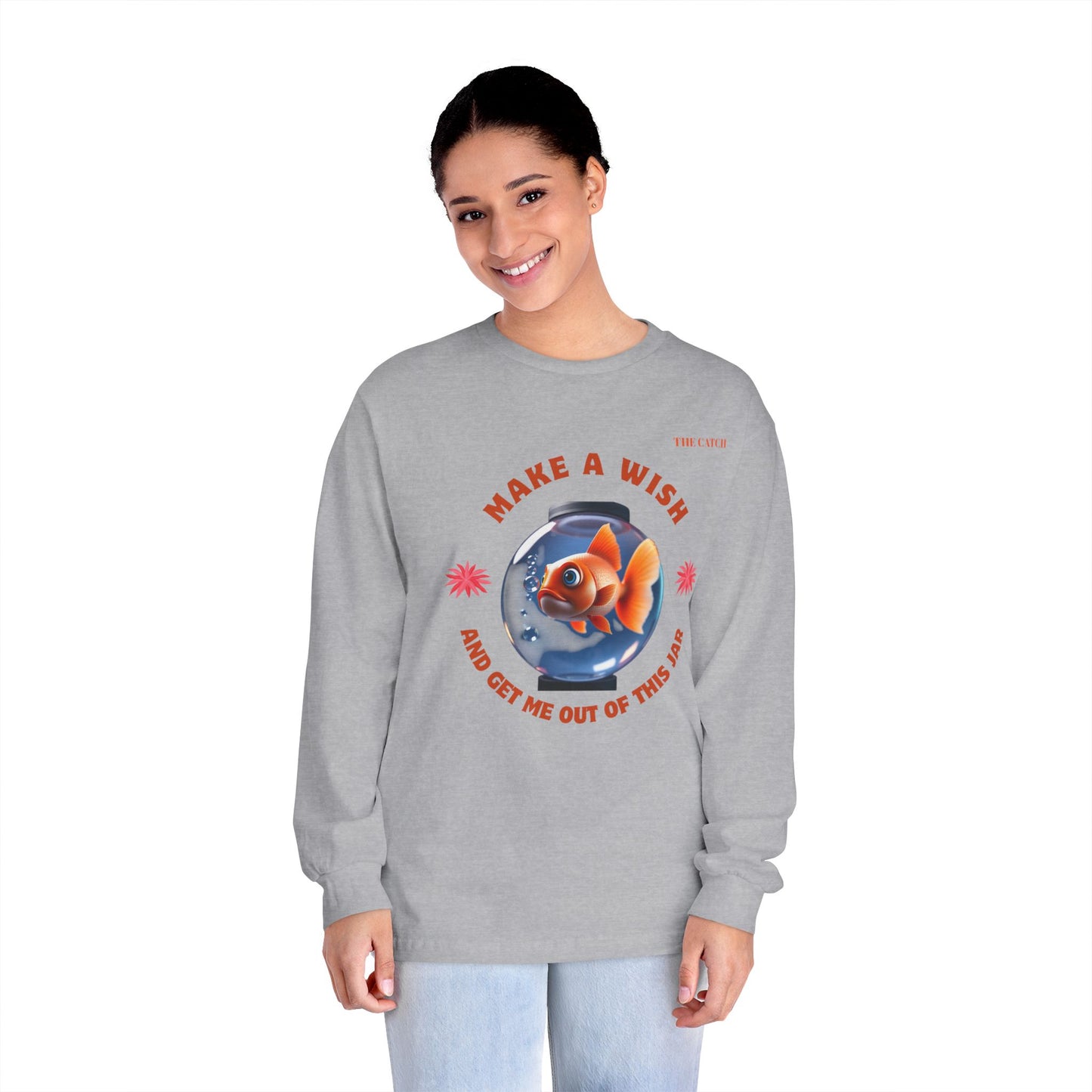 Make a Wish Fish Long Sleeve T-Shirt – Classic Tee for Dreamers - THE CATCH