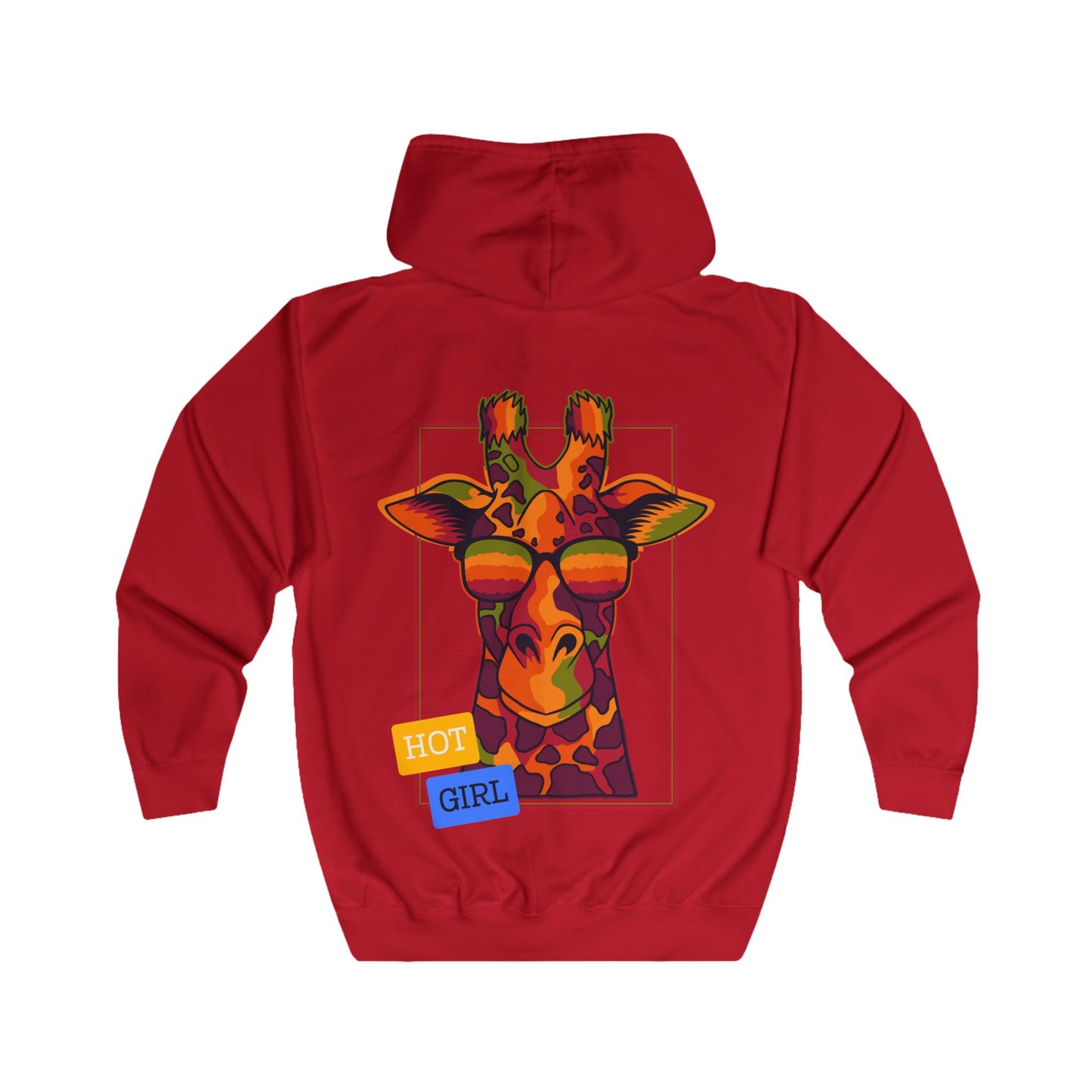 Women's Full Zip Hoodie - 'The Catch' Giraffe Design - THE CATCH
