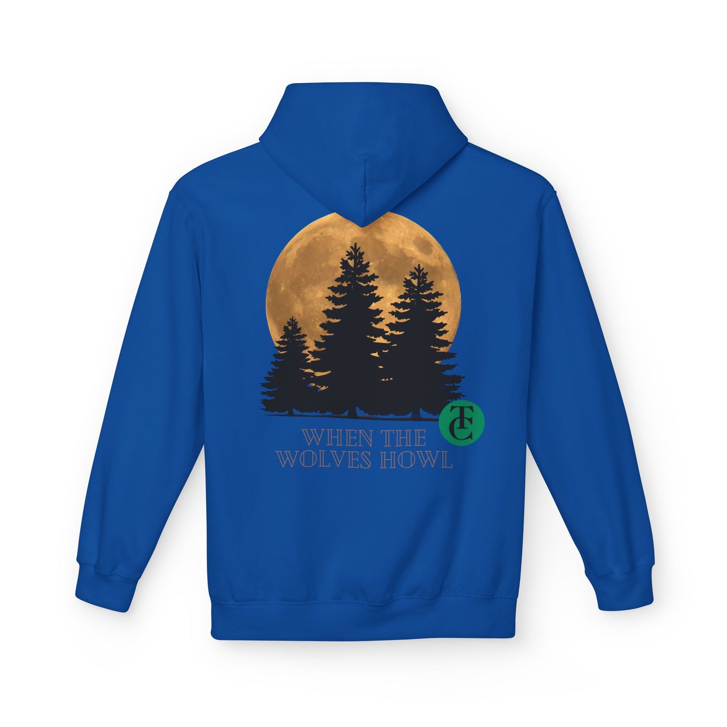 Midweight Softstyle Fleece Hoodie - 'When the Wolves Howl' Design