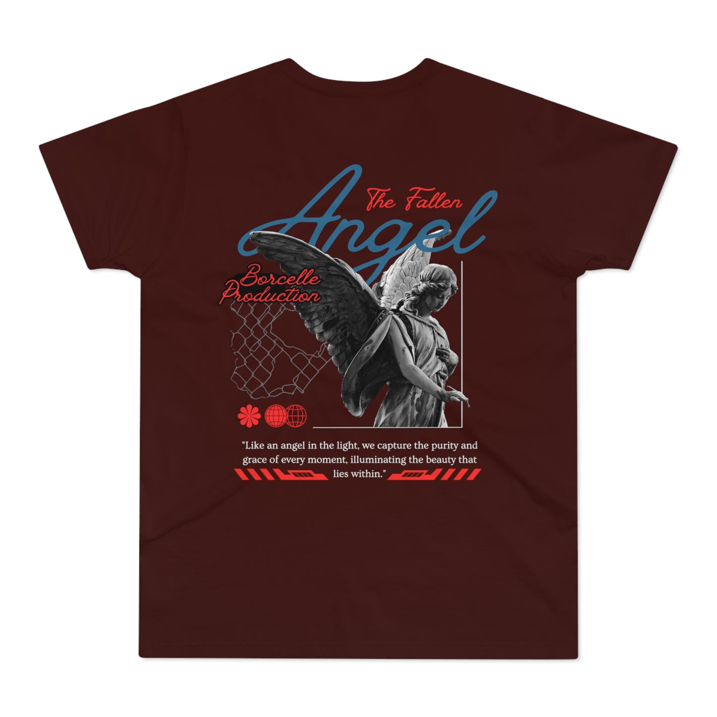 Men's Graphic T-Shirt - 'The Catch' Fallen Angel Design
