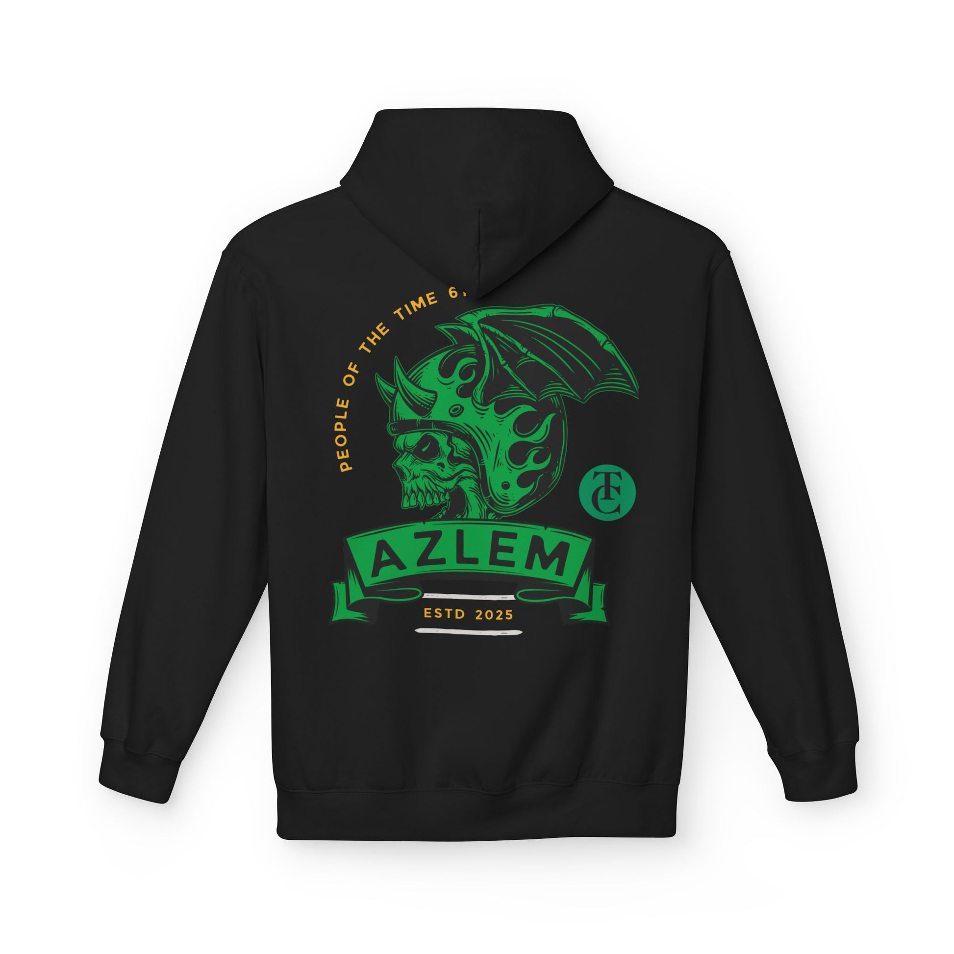 Midweight Softstyle Fleece Hoodie - Azlem Skull Design - THE CATCH