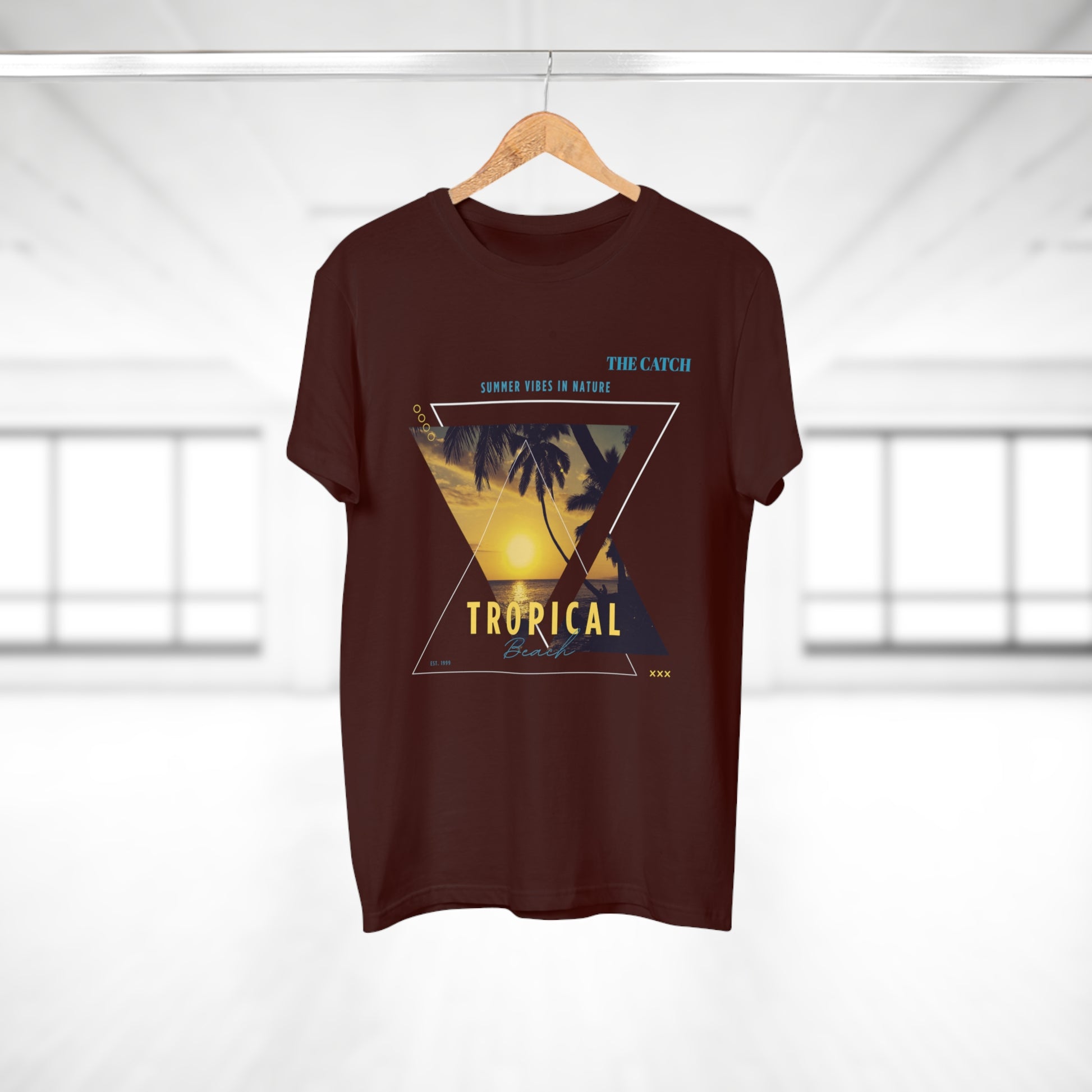 Tropical Vibes Men's T-Shirt - Summer Nature Graphic Tee - THE CATCH