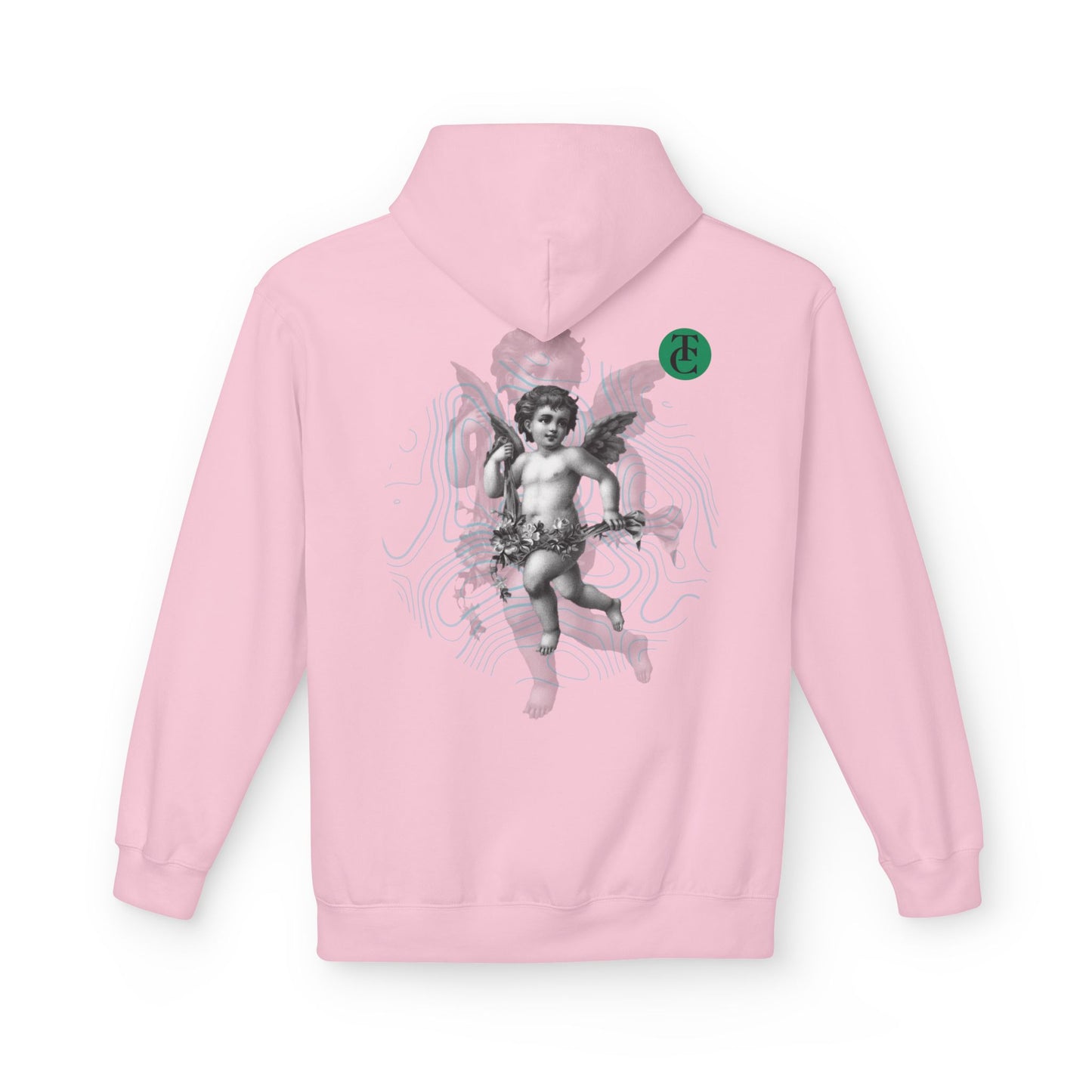 Fleece Hoodie with Cupid Design - Softstyle, Comfortable, Perfect for Casual Wear