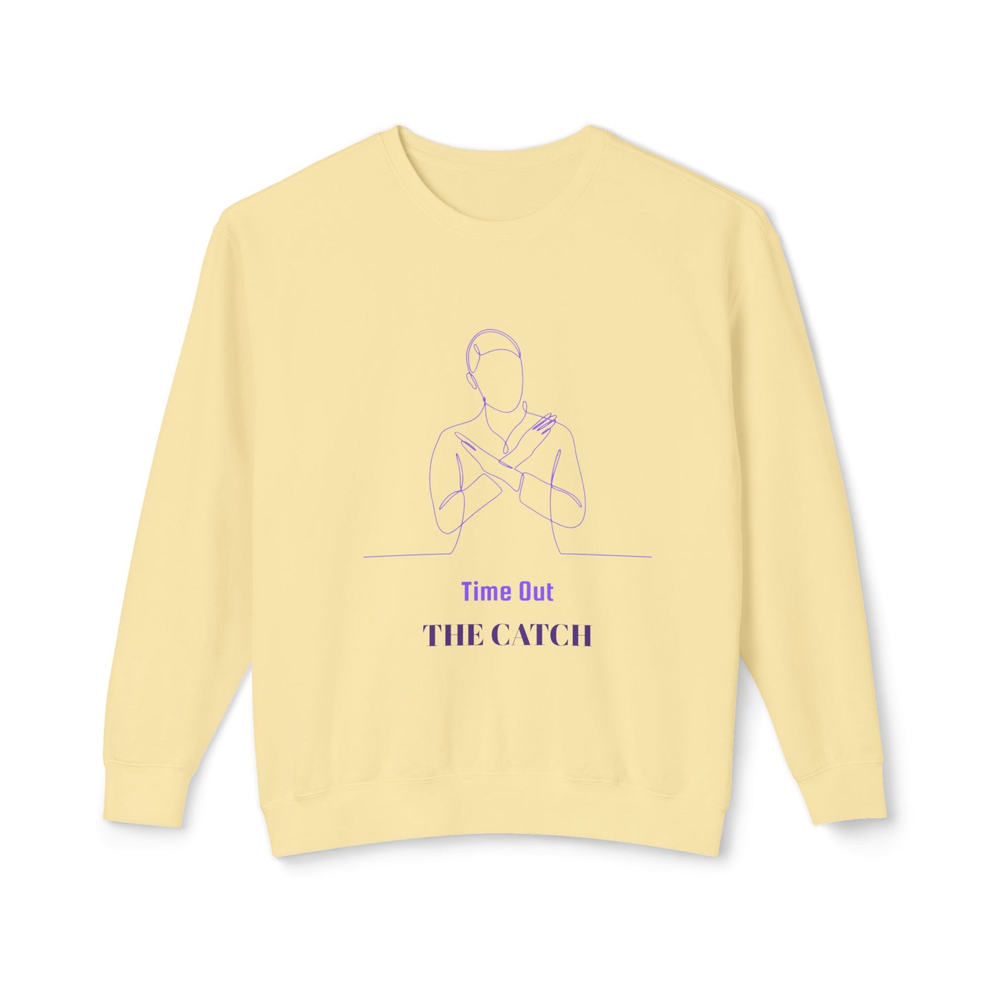 Relaxing Lightweight Crewneck Sweatshirt - "Time Out The Catch" - THE CATCH
