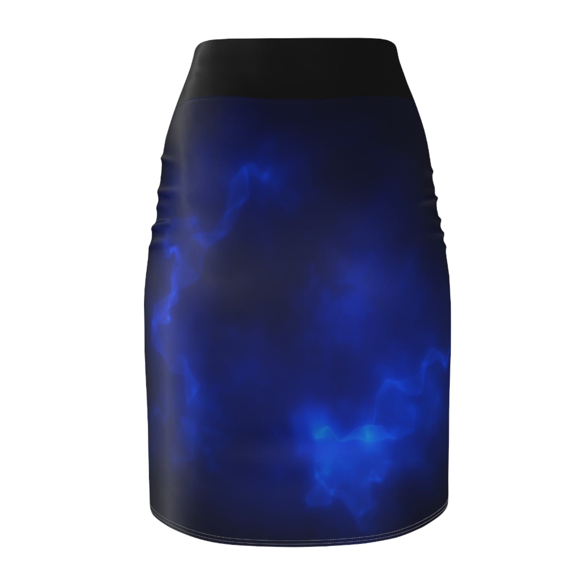 Mystical Blue Women's Pencil Skirt, Chic Office Wear, Party Outfit, Night Out, Festival Fashion, Casual Elegance - THE CATCH
