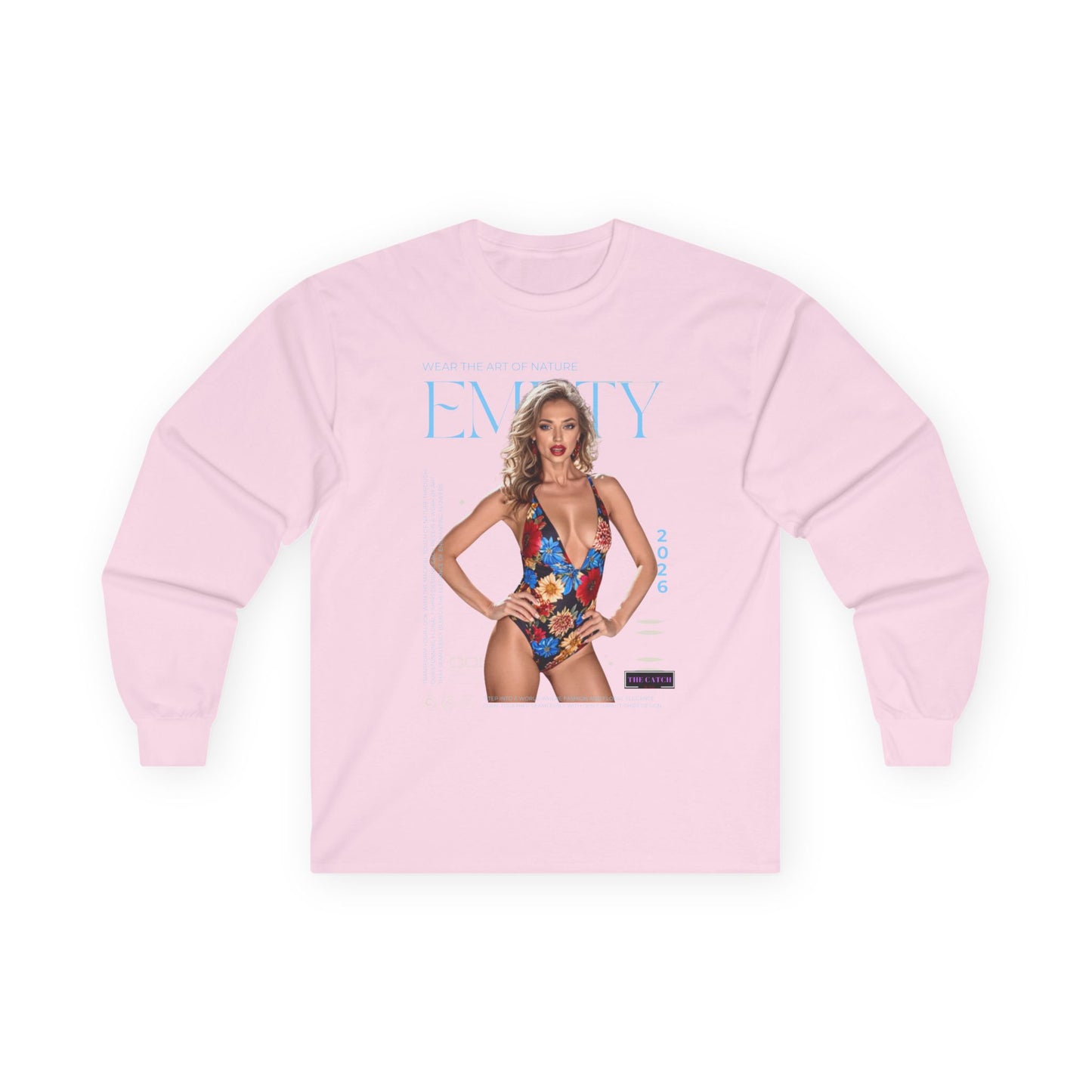 Embody Your Style: Ultra Cotton Long Sleeve Tee with Fashion Graphic - THE CATCH