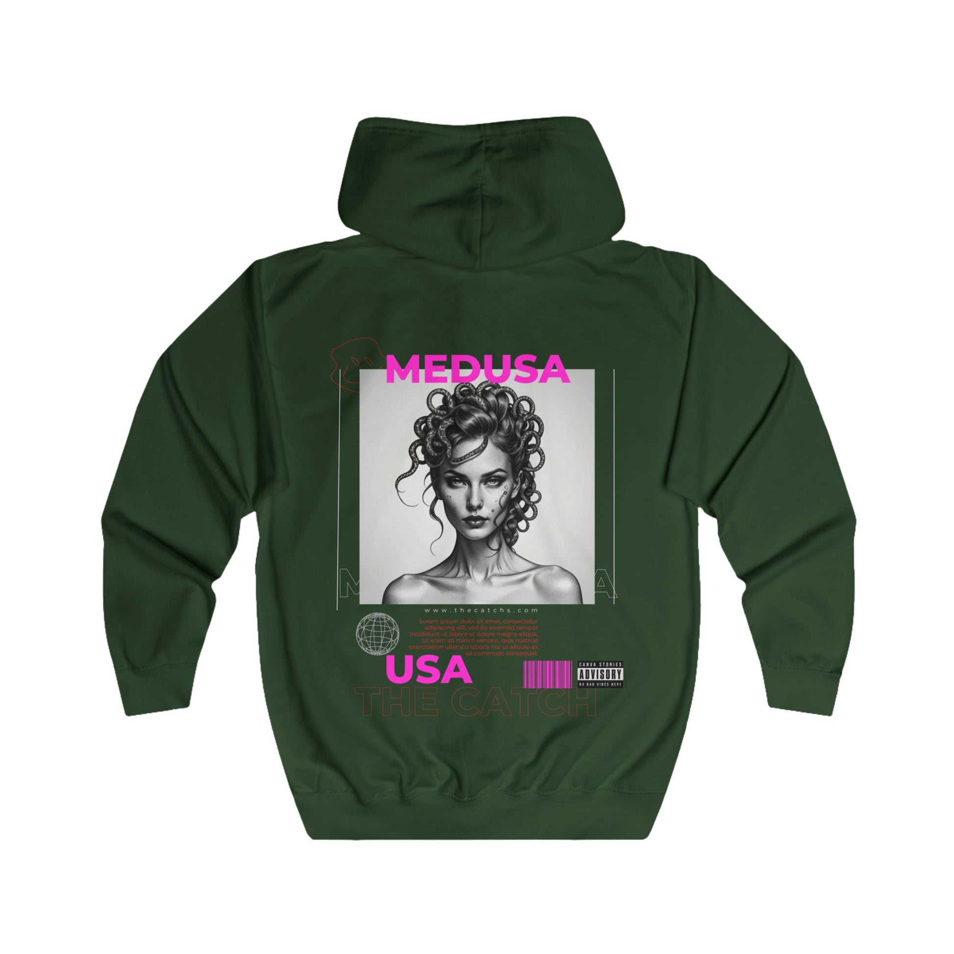 Medusa Graphic Full Zip Hoodie - The Catch - THE CATCH