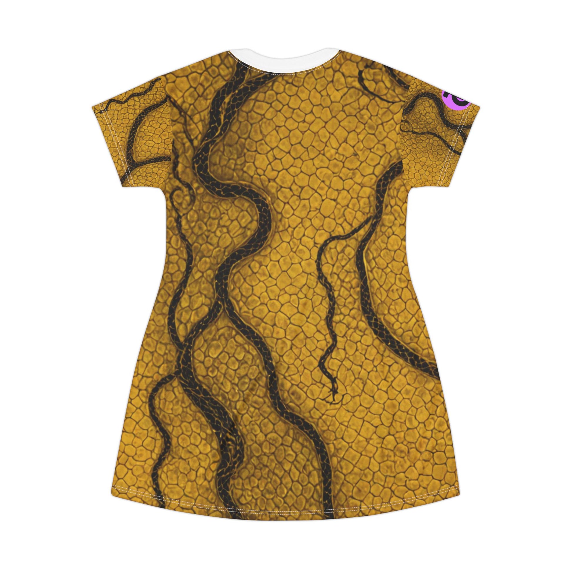 Stylish AOP T-Shirt Dress with Unique Pattern, Casual Wear for Summer, Everyday Fashion, Ideal for Festivals and Parties - THE CATCH