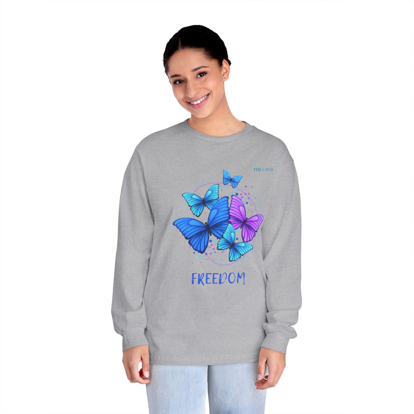 Butterfly Freedom Long Sleeve T-Shirt for All Occasions - THE CATCH