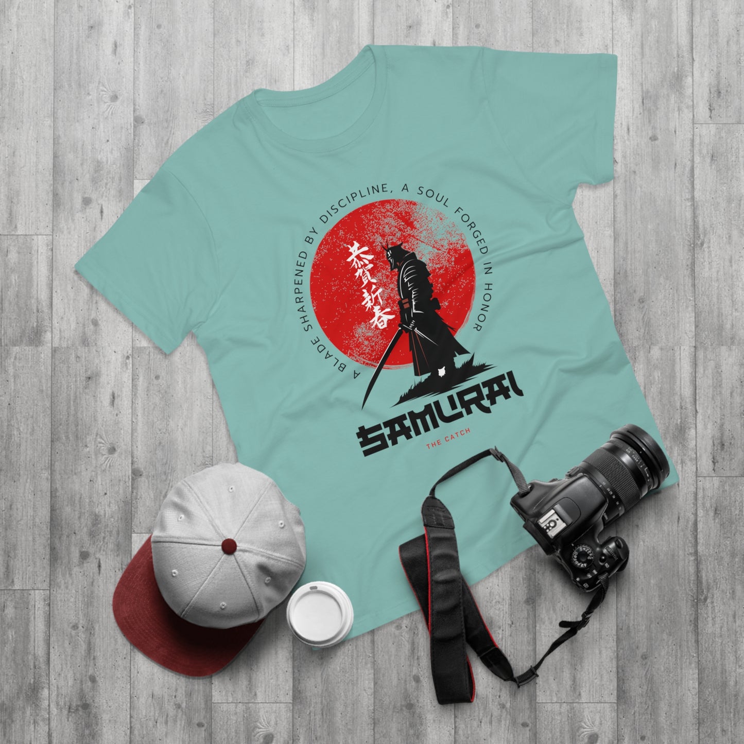 Samurai Discipline Men's T-Shirt - Bold Graphic Tee for Anime Lovers