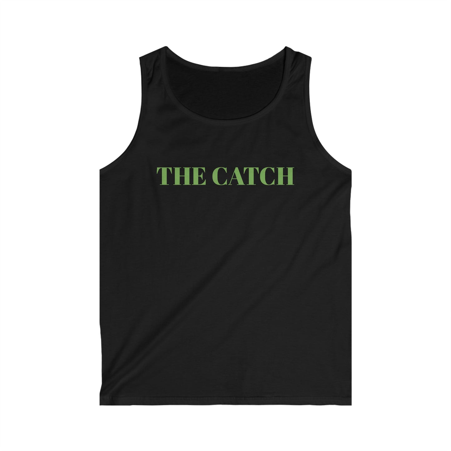 Men's Softstyle Tank Top - "The Catch" Graphic Tee for Summer Adventures
