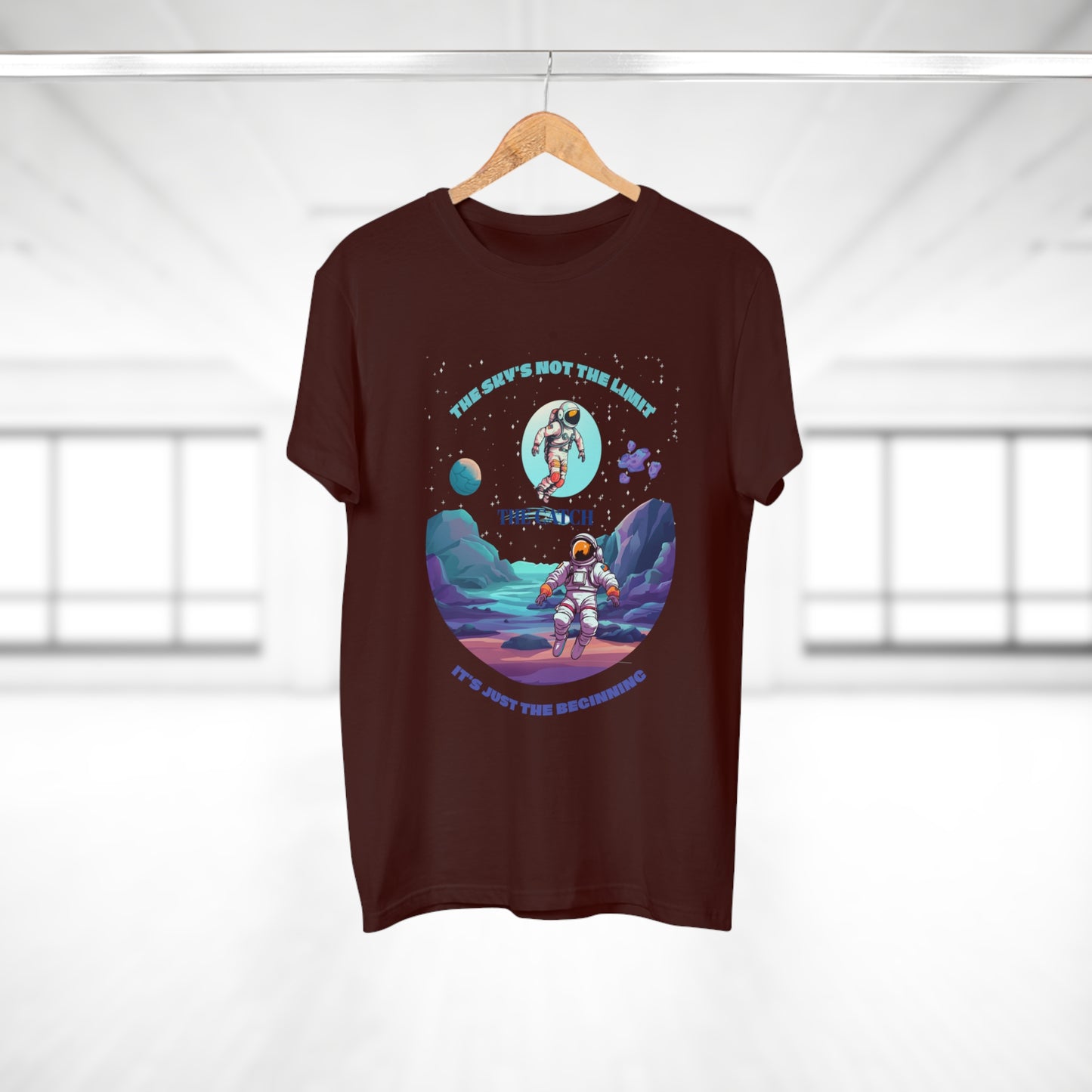 Astronaut Adventure Men's T-Shirt - 'The Sky's Not the Limit, It's Just the Beginning'