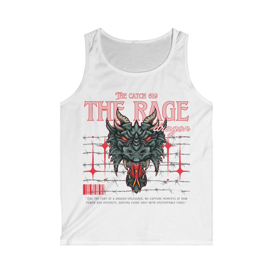 Men's Dragon Rage Tank Top - Bold Graphic Tee for Summer Adventures