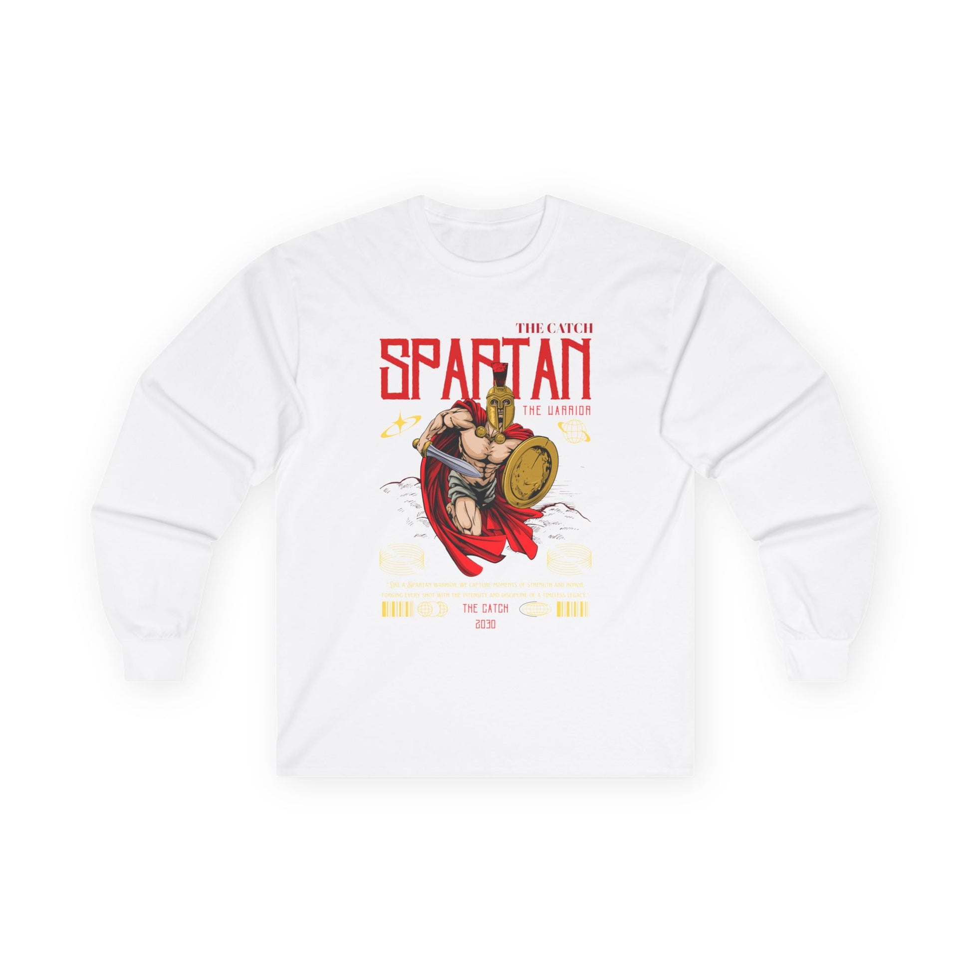 Spartan Warrior Long Sleeve Tee - Perfect for Fitness Enthusiasts & Cosplay - THE CATCH