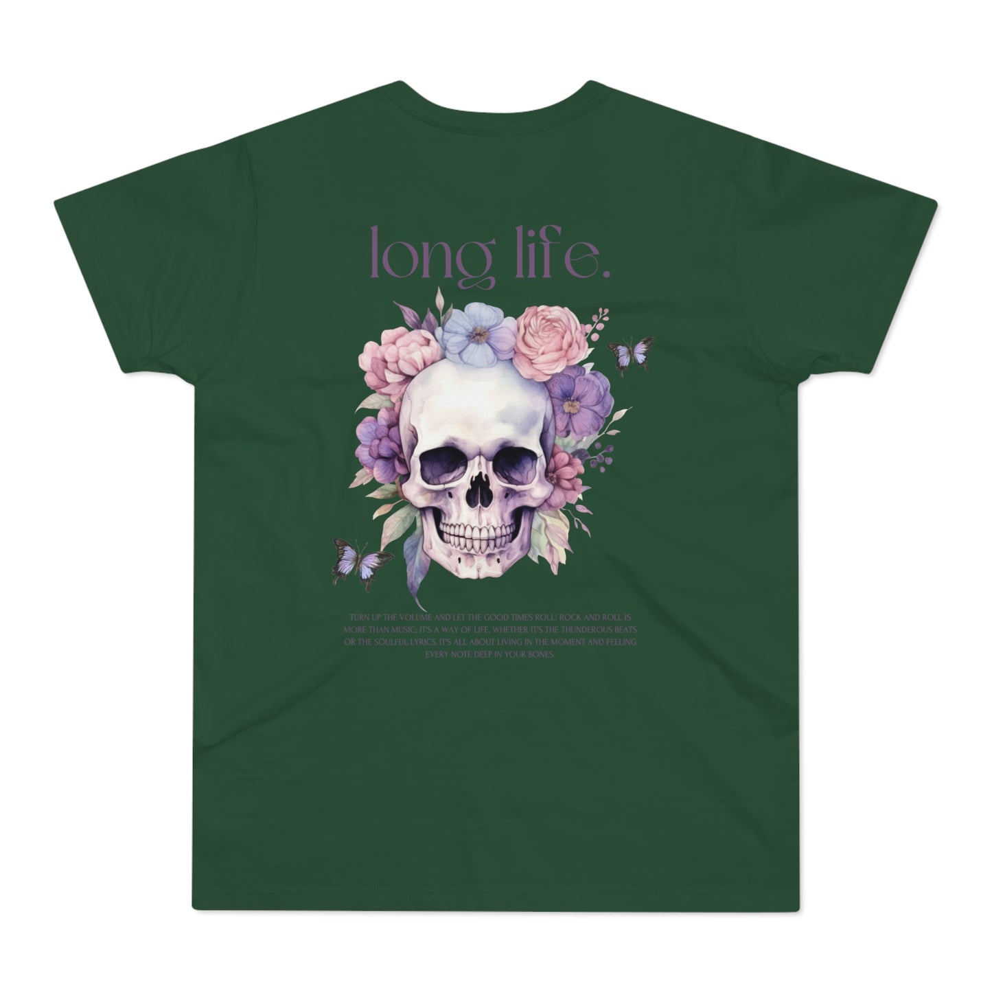Men's Skull Graphic T-Shirt - 'The Catch' & 'Long Life' Design - THE CATCH