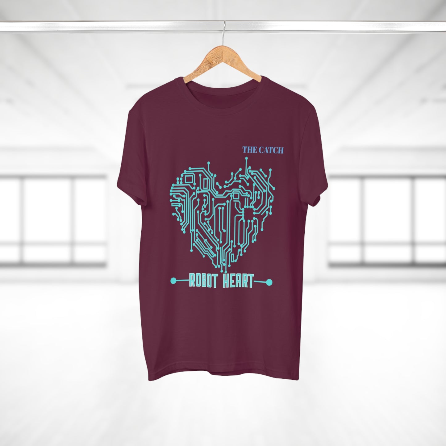 Robot Heart Graphic Tee for Tech Enthusiasts