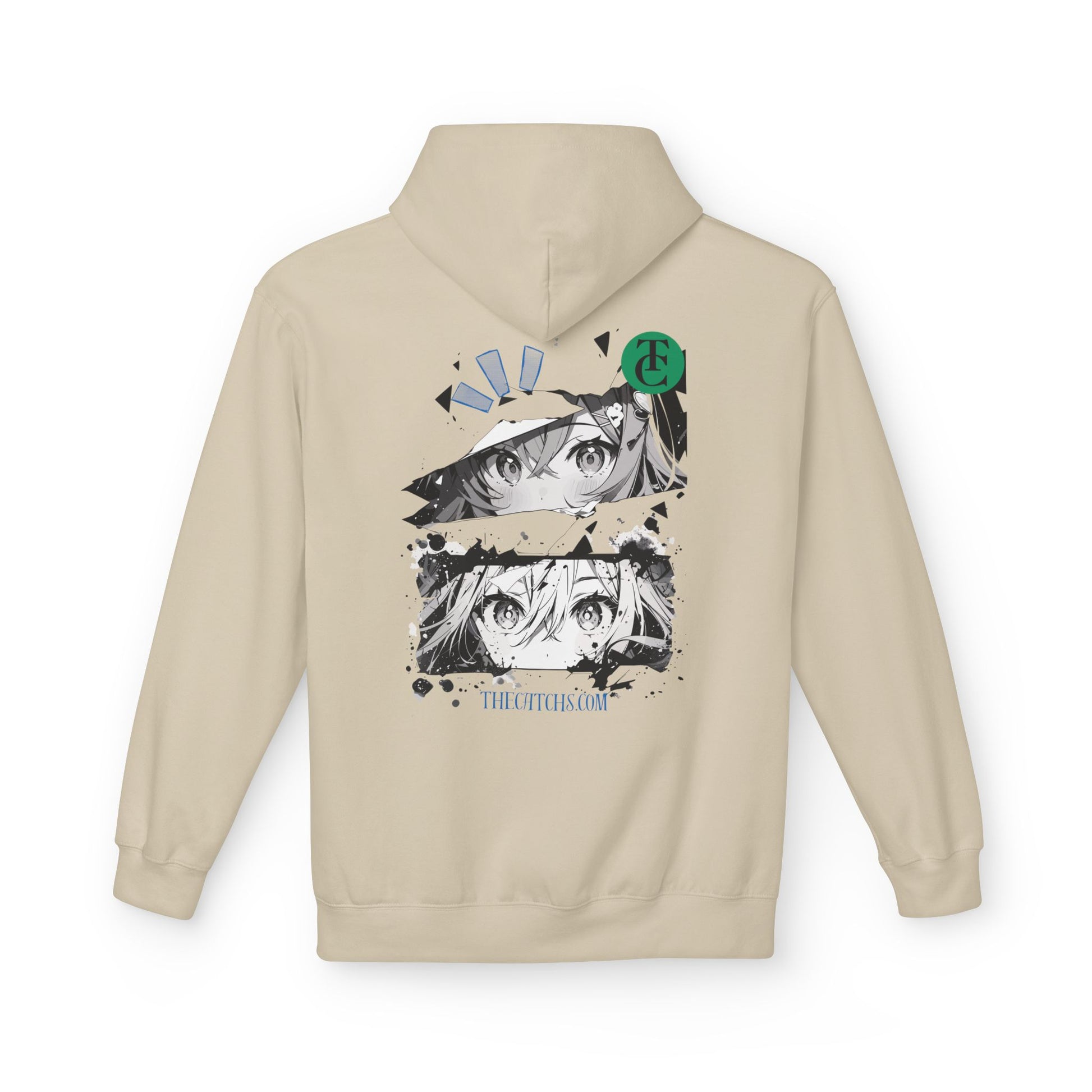 Midweight Fleece Hoodie with Eye-Catching Graphic Design - THE CATCH