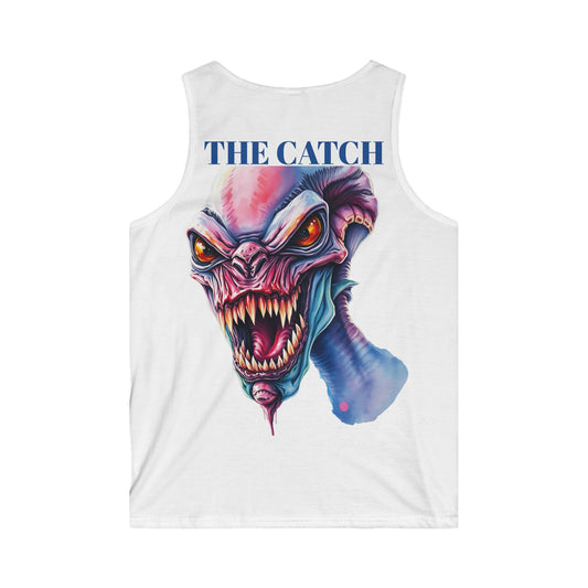 Men's Graphic Tank Top - 'The Catch' Monster Design