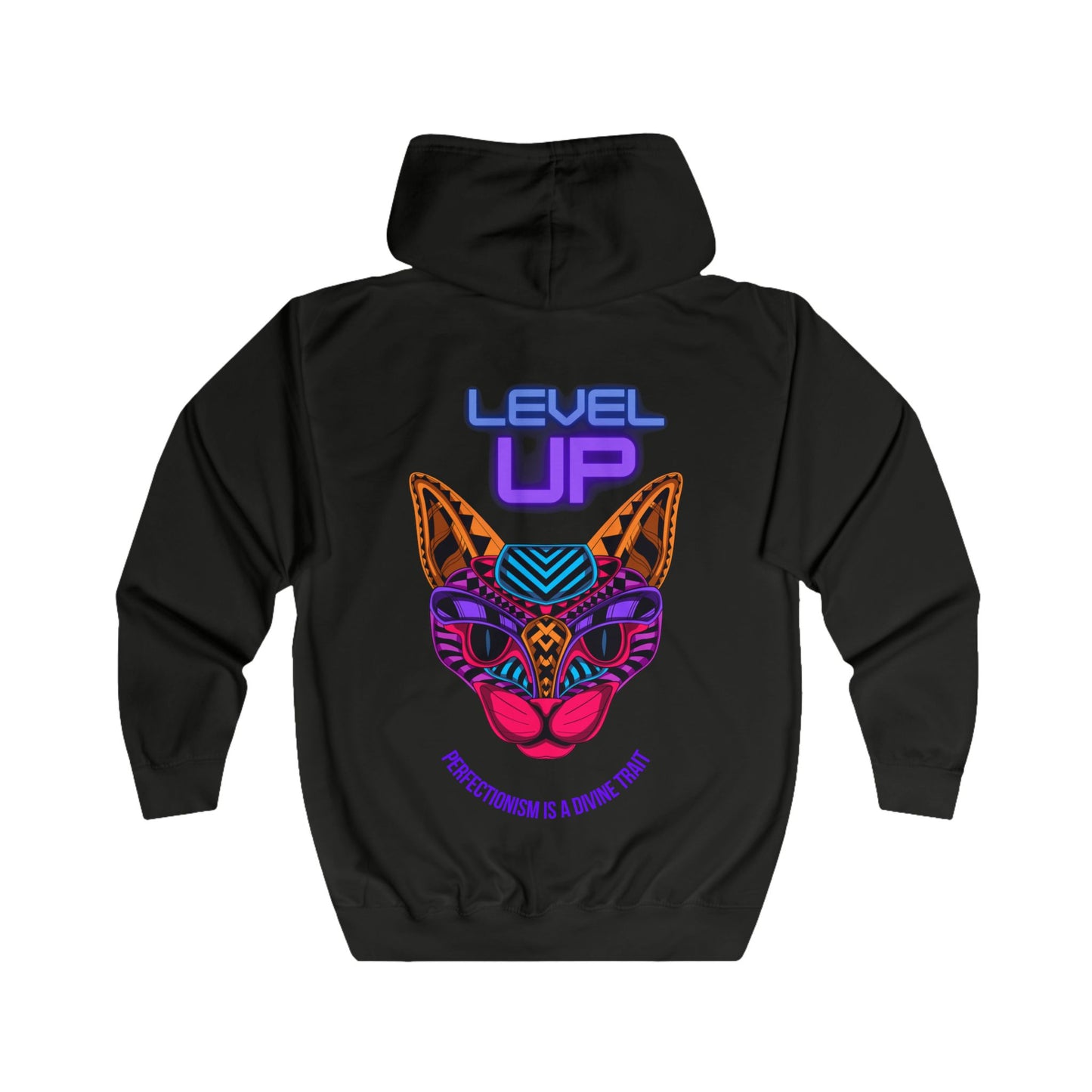 Full Zip Hoodie - 'BADDIE' & 'LEVEL UP' Graphic Design