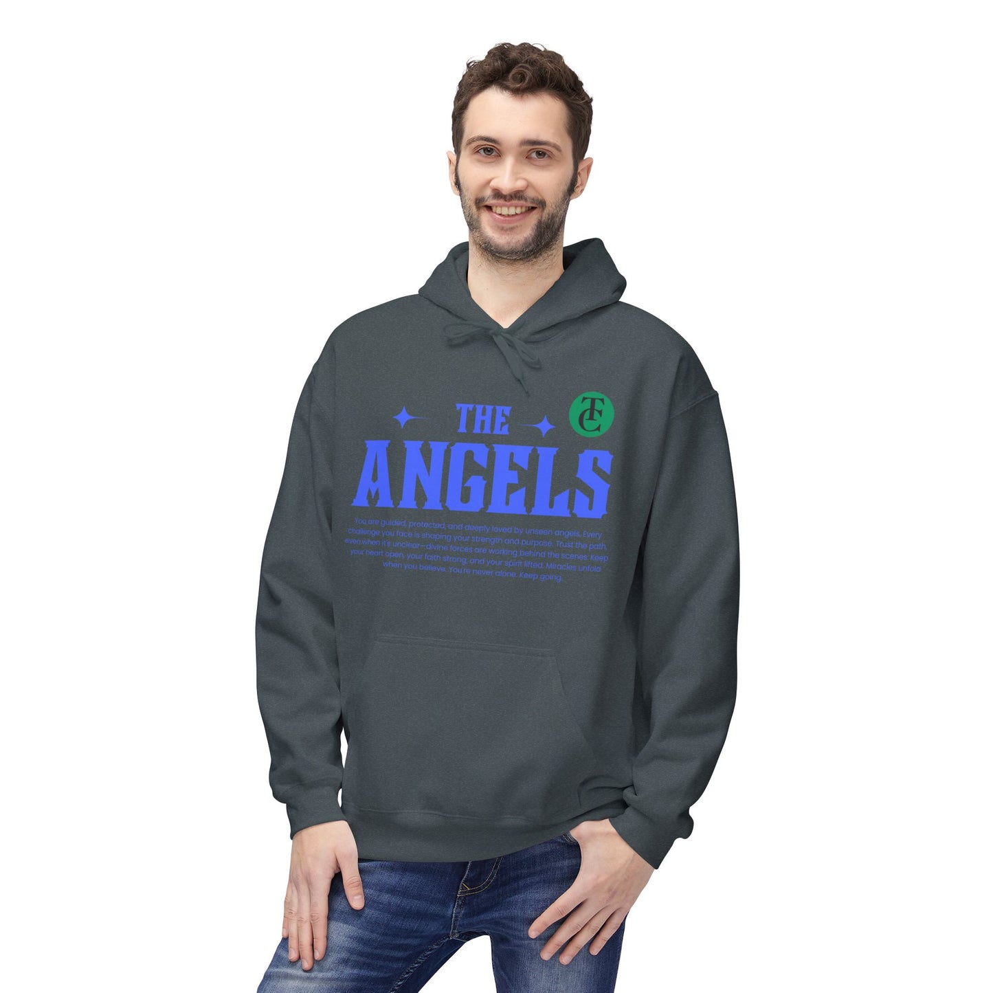 Angels Graphic Hoodie -Midweight Softstyle Fleece for Casual Comfort