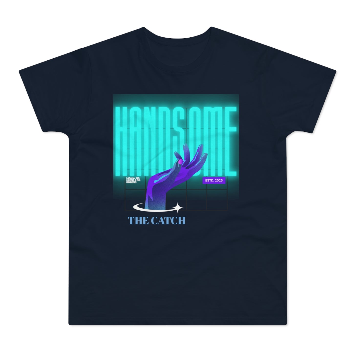 Stylish Graphic Tee for Men - 'Handsome' Design - THE CATCH
