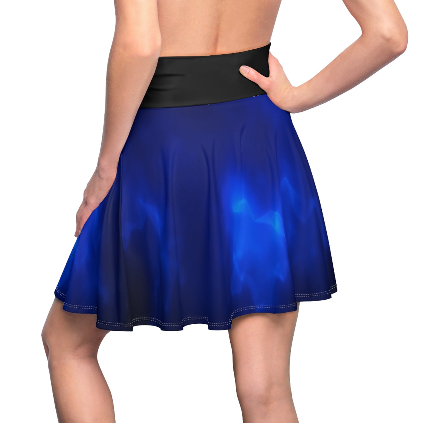 Women's Skater Skirt – Vibrant Blue Flow, Stylish Summer Skater, Casual Outfit, Festival Wear, Dance Skirt, Everyday Fashion - THE CATCH