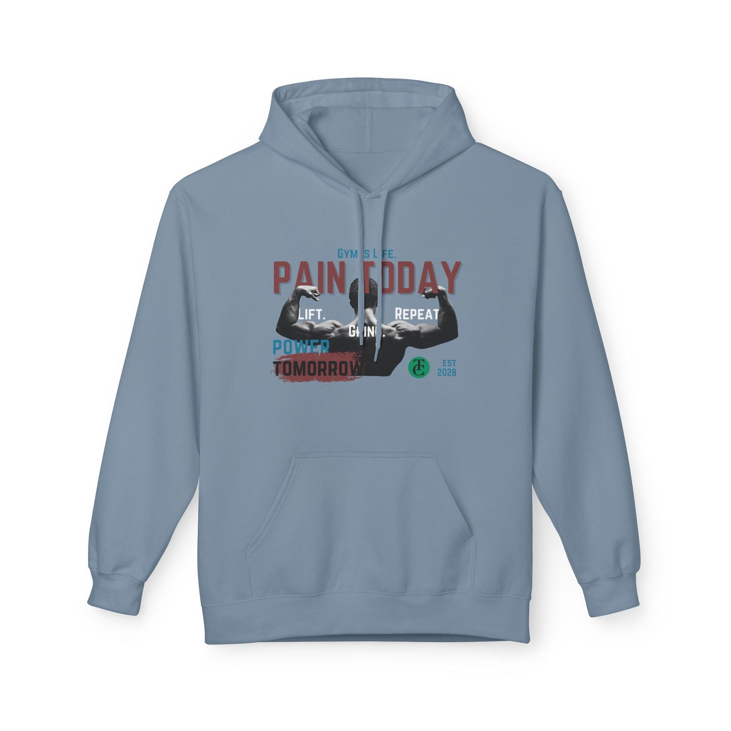 Empowering Fleece Hoodie | Gym Motivation | Pain Today, Power Tomorrow Workout Gear | Fitness Gift | Casual Wear - THE CATCH