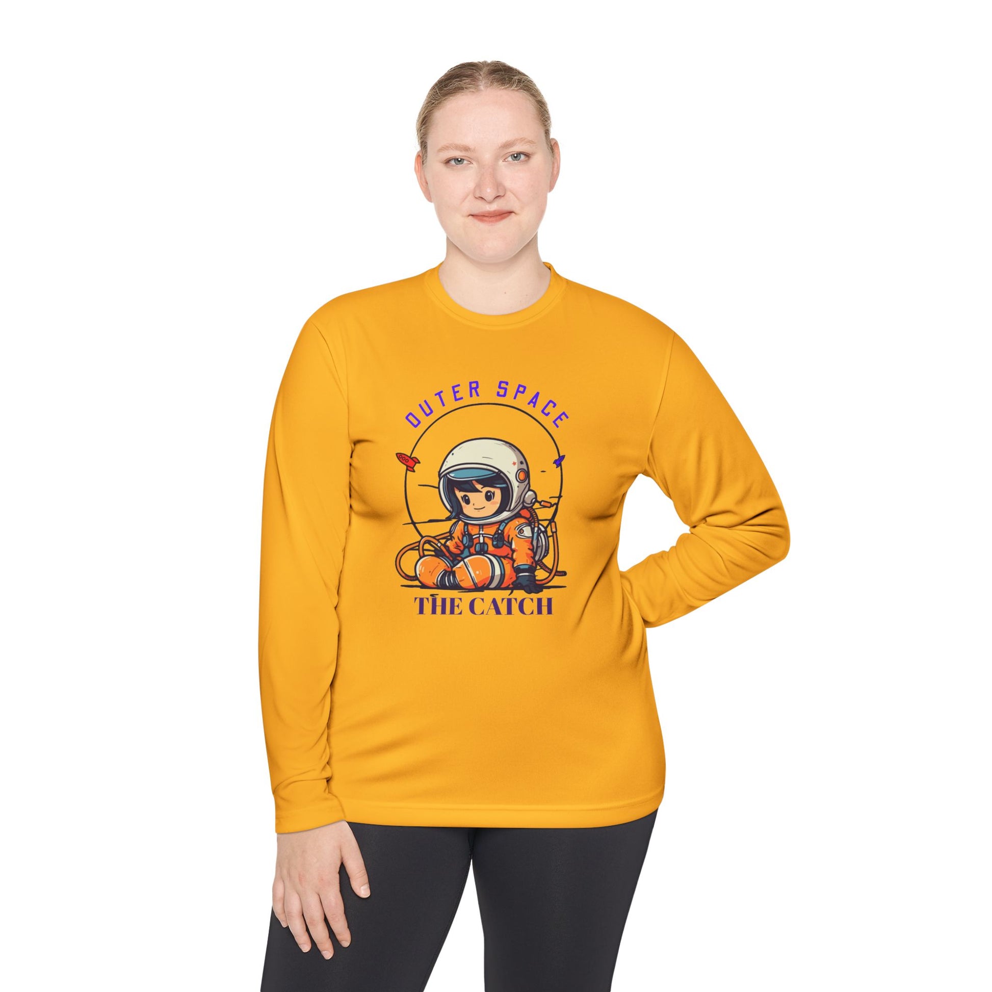 Outer Space Astronaut Lightweight Long Sleeve Tee - THE CATCH