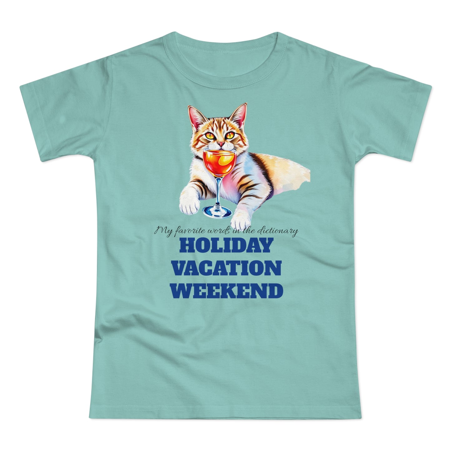 Cat Lover's Holiday Vacation T-Shirt