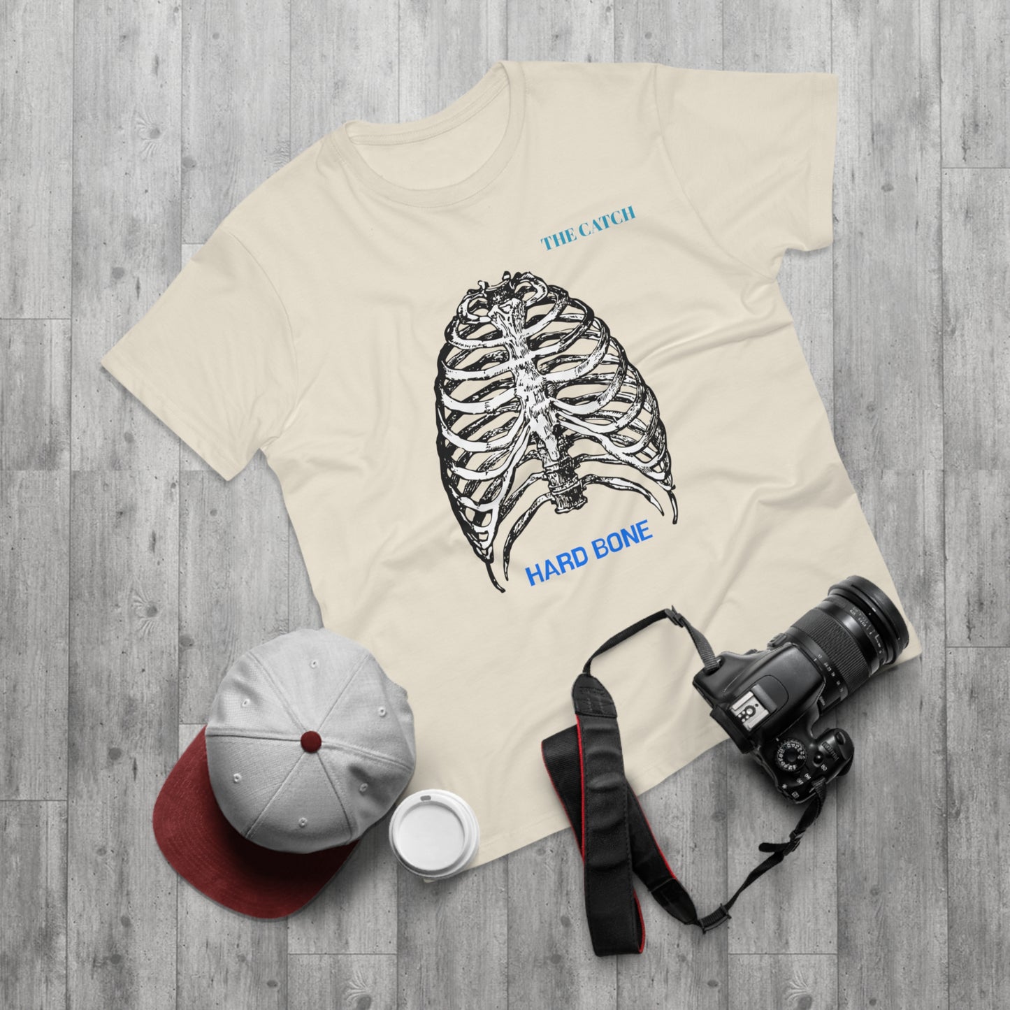 Men's Graphic T-Shirt - "Hard Bone" Rib Cage Design