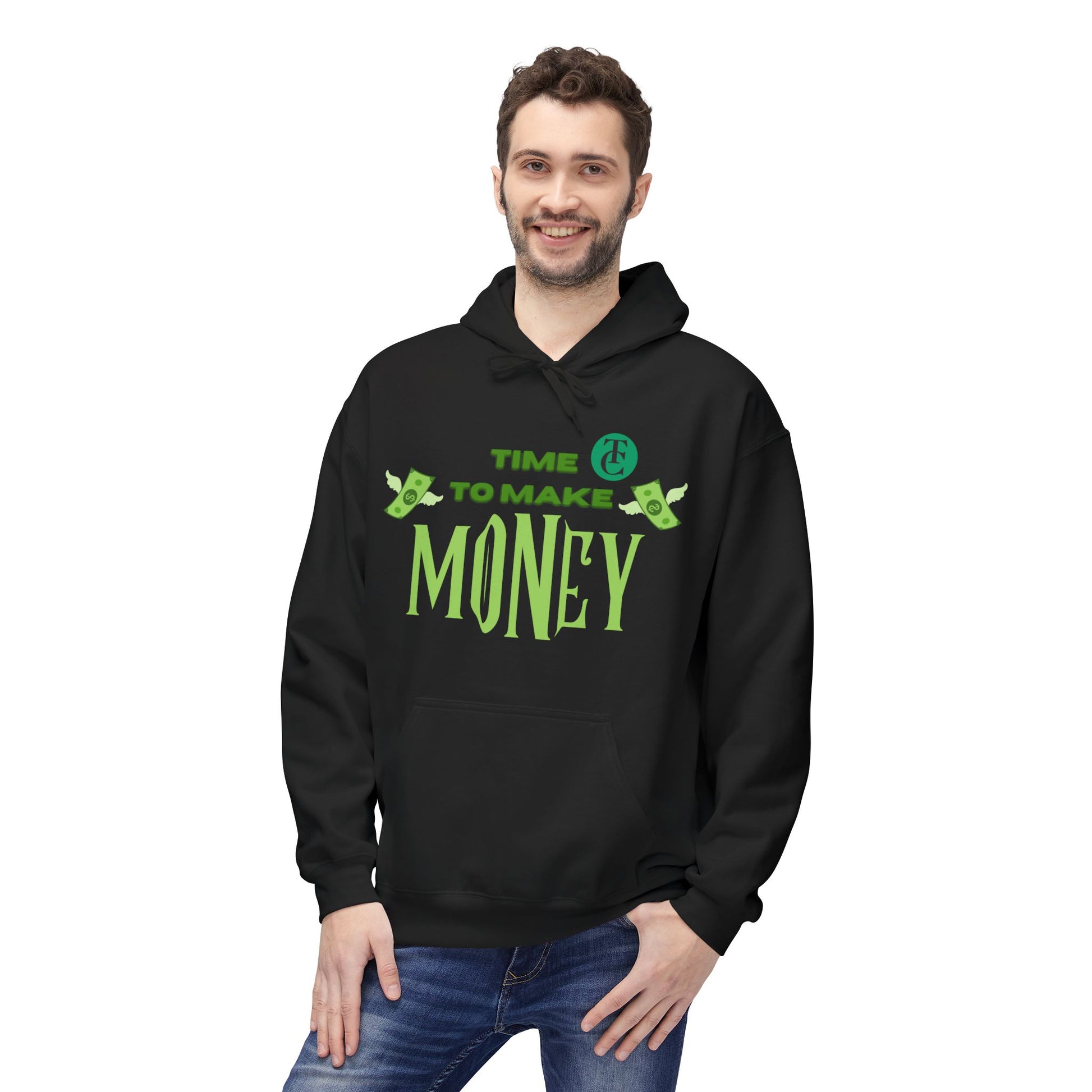 Money Motivational Hoodie, Cozy Fleece Sweatshirt, Gift for Entrepreneurs, Casual Wear, Unique Business Apparel - THE CATCH