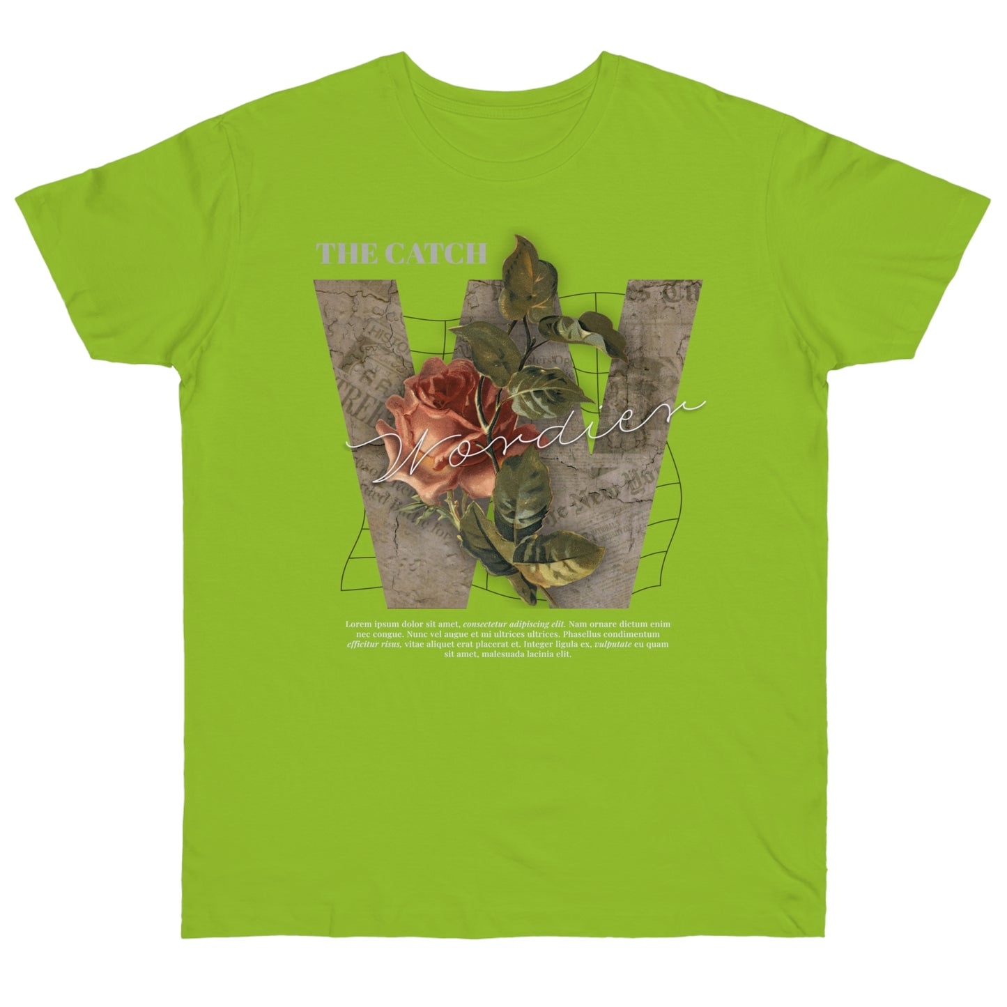 Wonder Floral Single Jersey T-Shirt - Vintage Aesthetic - THE CATCH