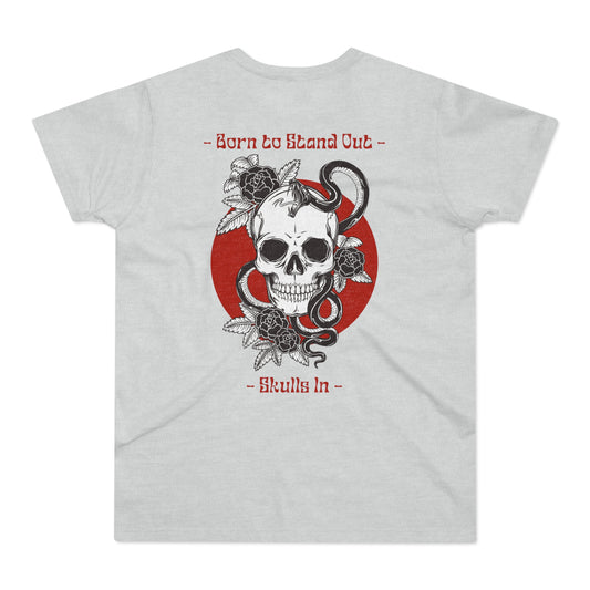 Skulls & Snakes Graphic Tee - 'The Catch' Design for Bold Men - THE CATCH