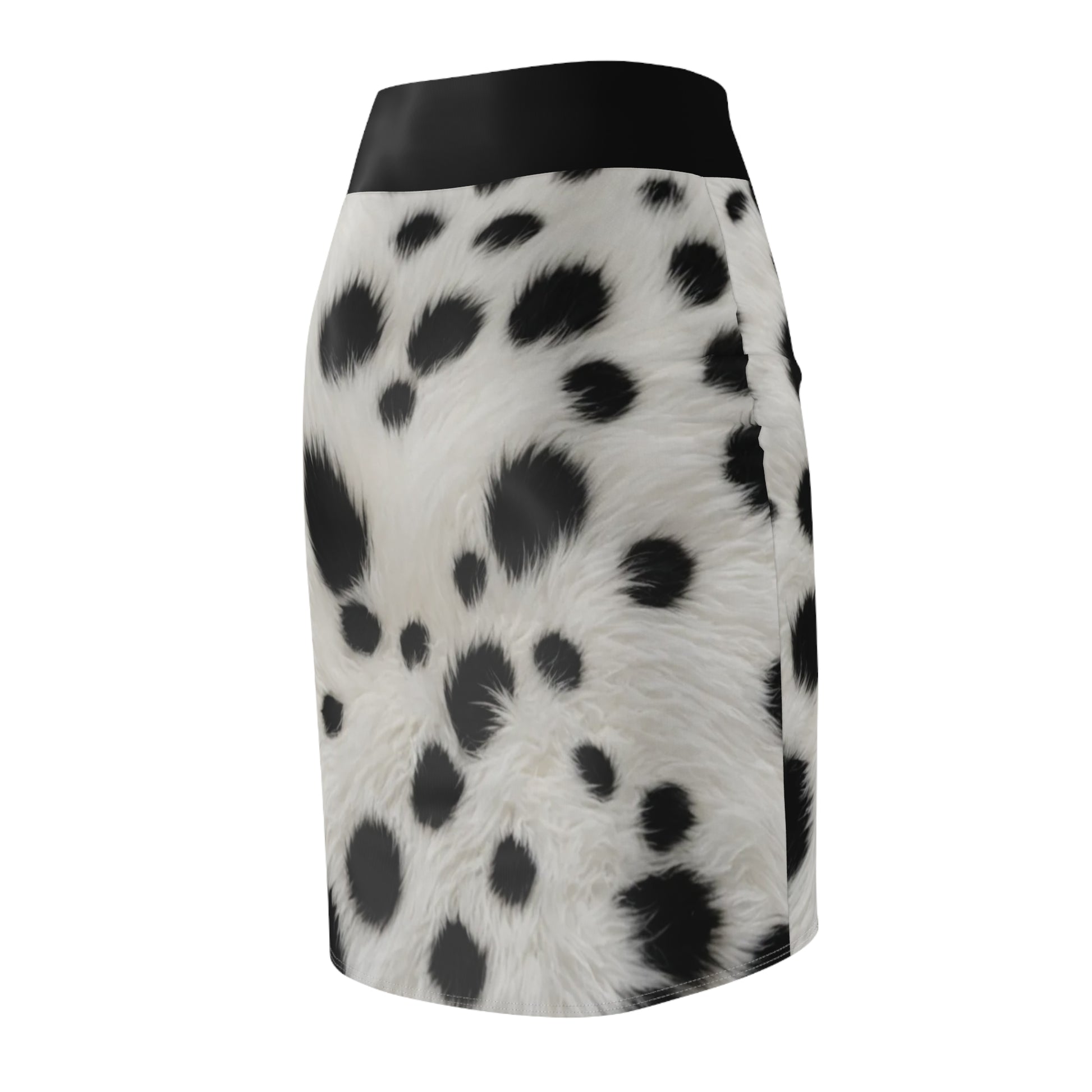 Cruella style Women's Pencil Skirt, AOP Dalmatian Print, Chic Office Wear, Trendy Summer Outfit, Perfect Gift for Fashion Lovers - THE CATCH