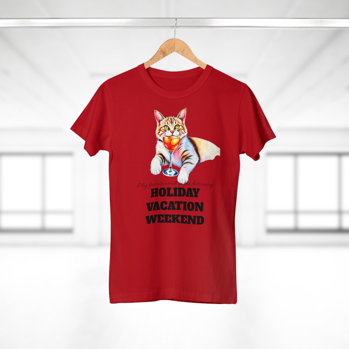 Cat Lover's Holiday Vacation T-Shirt