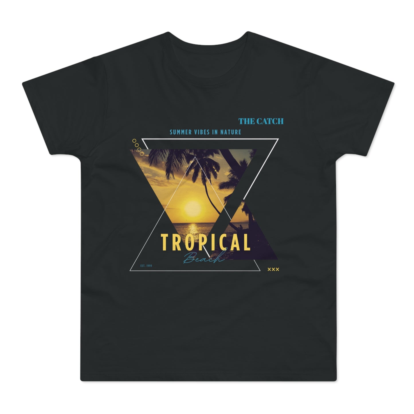Tropical Vibes Men's T-Shirt - Summer Nature Graphic Tee - THE CATCH