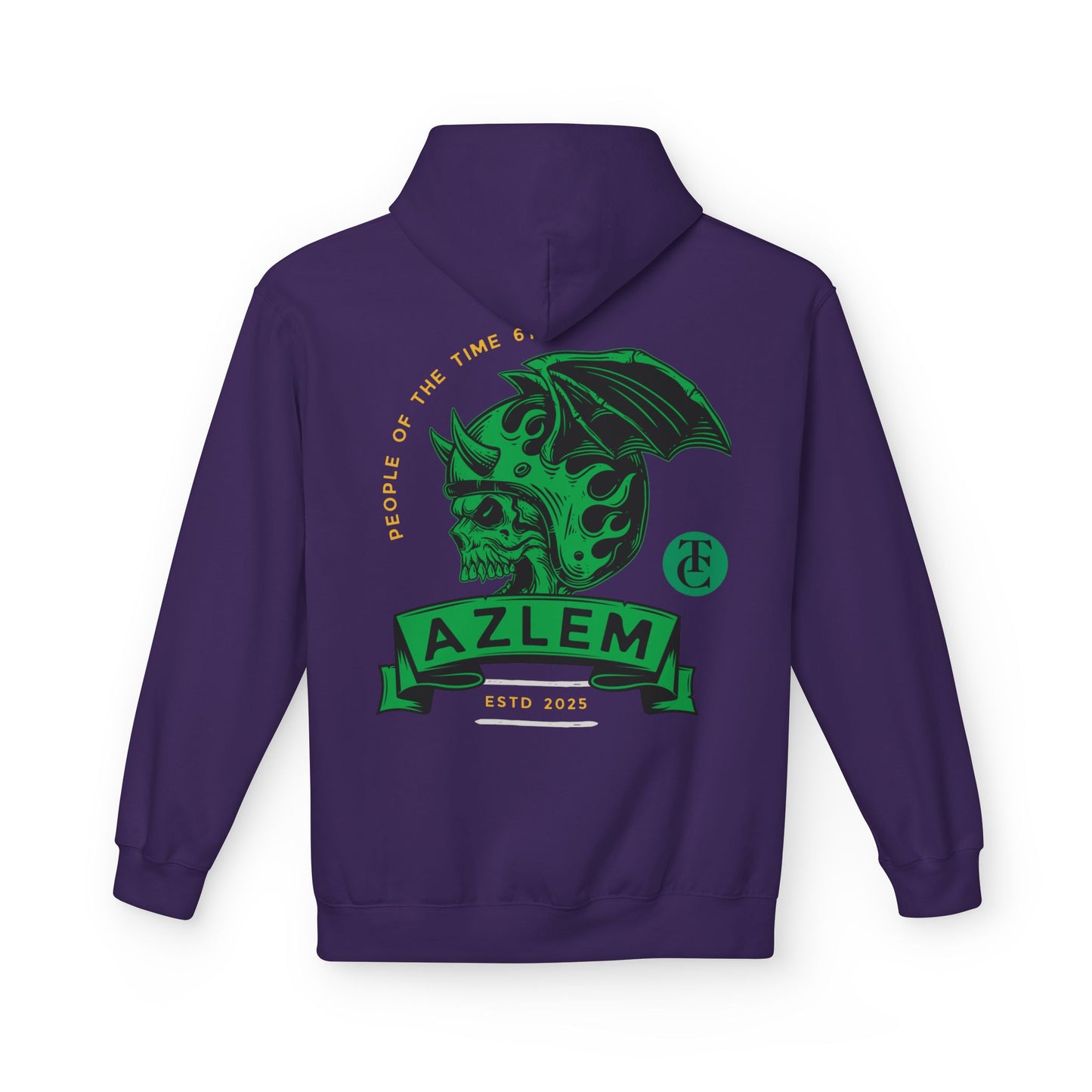 Midweight Softstyle Fleece Hoodie - Azlem Skull Design