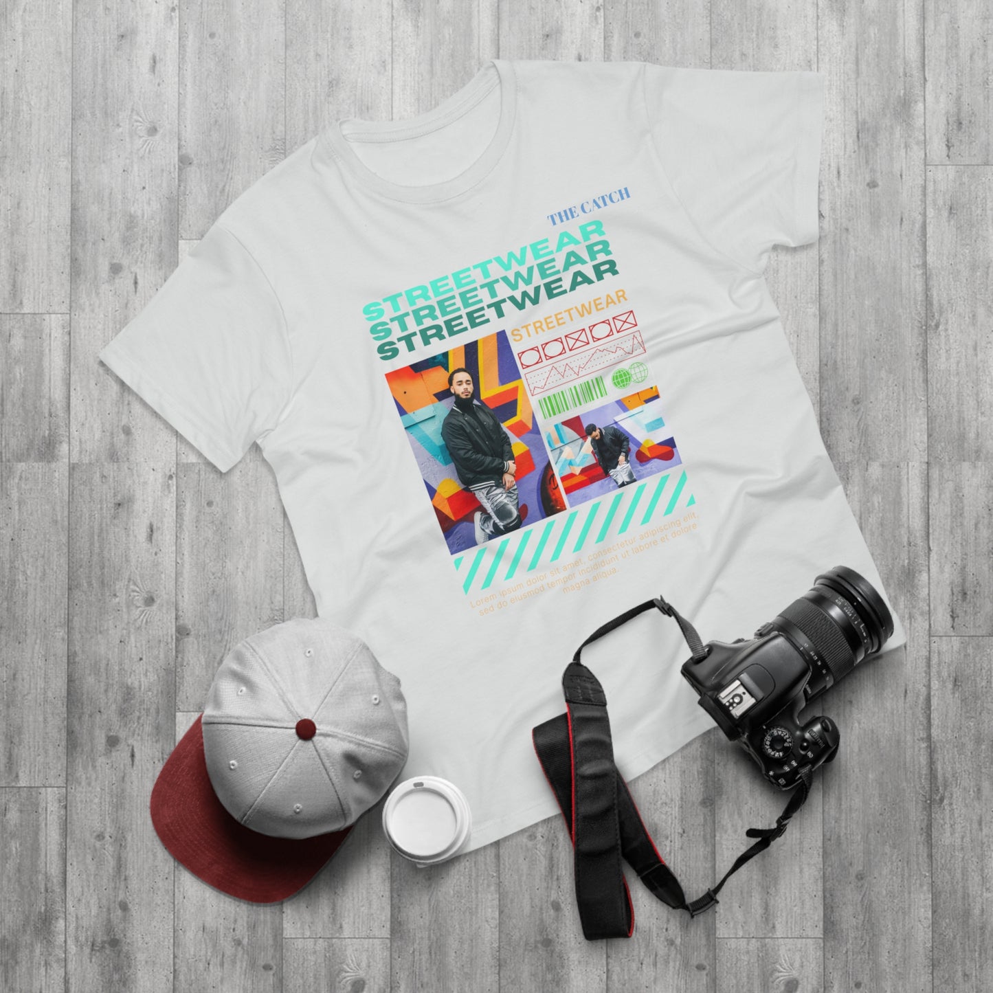 Streetwear Graphic Men's T-Shirt - Casual Urban Style - THE CATCH