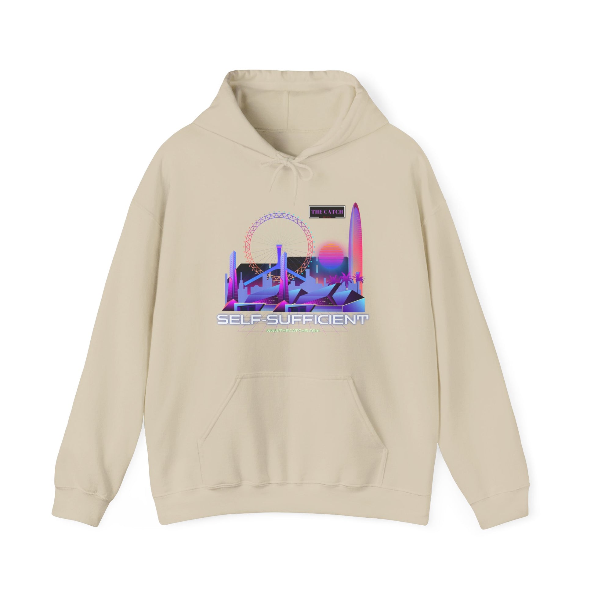 Retro Vibes Hooded Sweatshirt - Comfortable Streetwear, Perfect for Gifts, Relaxed Style, Fashion, Casual Wear - THE CATCH