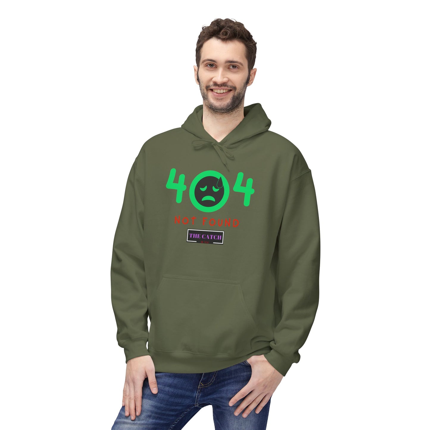 404 Not Found Softstyle Fleece Hoodie - THE CATCH