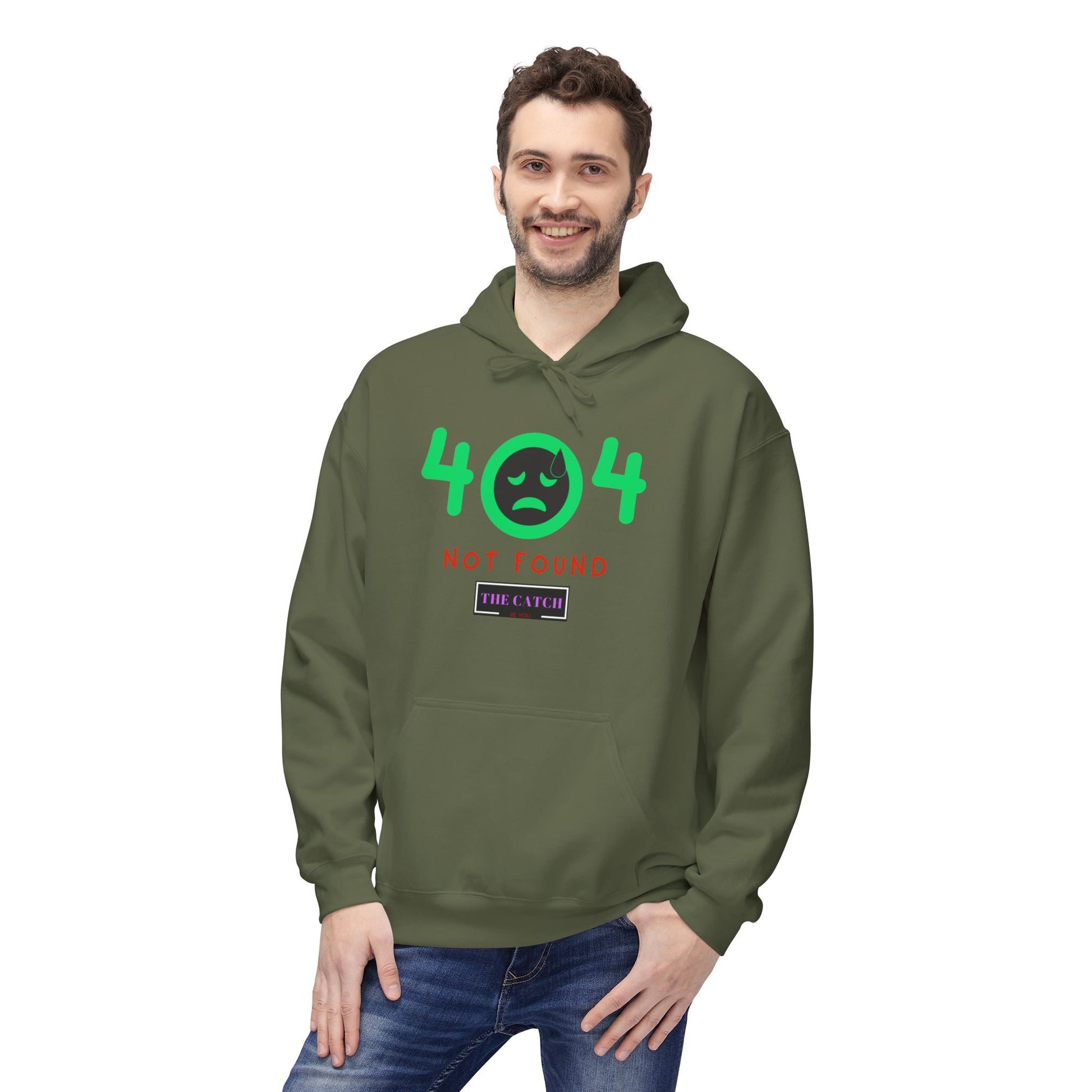 404 Not Found Softstyle Fleece Hoodie - THE CATCH