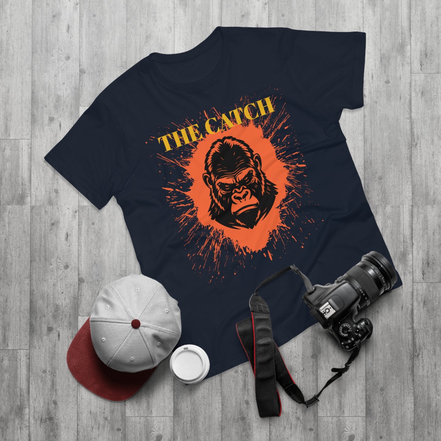 Men's Graphic T-Shirt - "The Catch" Gorilla Design