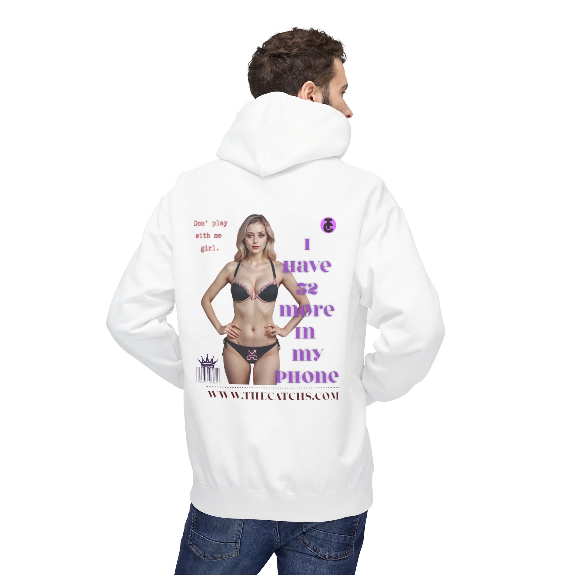 Trendy Fleece Hoodie for Everyday Style | Casual Wear, Gift for Her, Graphic Hooded Sweatshirt, Unique Fashion Statement - THE CATCH