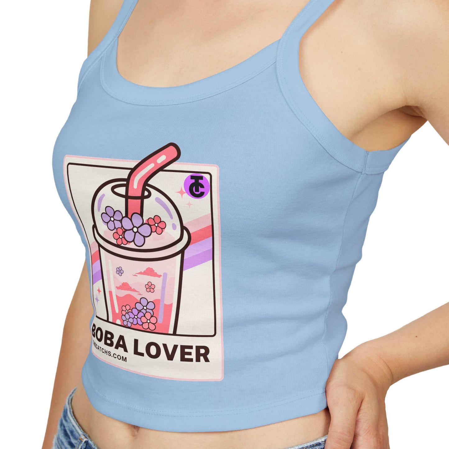 Boba Lover Women's Spaghetti Strap Tank Top | Cute Summer Top, Bubble Tea Apparel, Gift for Boba Fans, Casual Wear, Hot Weather Style - THE CATCH