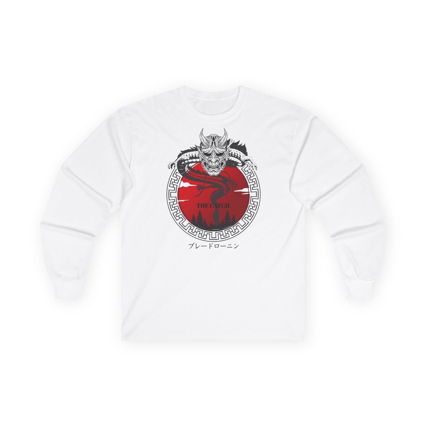 Graphic Long Sleeve Tee - Bold Asian Inspired Design
