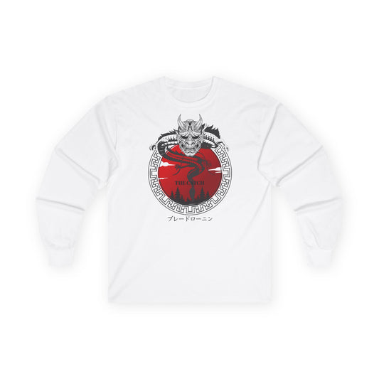 Graphic Long Sleeve Tee - Bold Asian Inspired Design